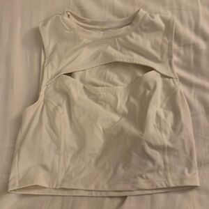 Tala off white cropped cut out top